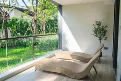 Deluxe-Apartment mit zwei Schlafzimmern und Gartenblick — Laguna Beachside residences apartamens, walking distance to the sea